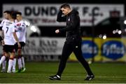 11 September 2020; Shelbourne manager Ian Morris reacts following his side's defeat in the SSE Airtricity League Premier Division match between Dundalk and Shelbourne at Oriel Park in Dundalk, Louth. Photo by Ben McShane/Sportsfile