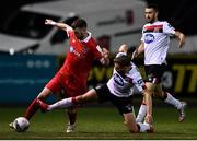11 September 2020; Ciarán Kilduff of Shelbourne and Andy Boyle of Dundalk during the SSE Airtricity League Premier Division match between Dundalk and Shelbourne at Oriel Park in Dundalk, Louth. Photo by Ben McShane/Sportsfile