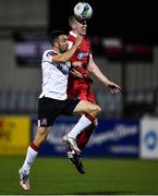 11 September 2020; Michael Duffy of Dundalk and Sean Quinn of Shelbourne during the SSE Airtricity League Premier Division match between Dundalk and Shelbourne at Oriel Park in Dundalk, Louth. Photo by Ben McShane/Sportsfile