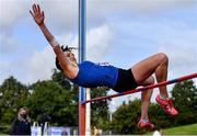 12 September 2020; Nichola Tighe of Waterford AC, competing in the High Jump event of the W40 Women's Pentathlon during day one of the Irish Life Health Combined Event Championships at Morton Stadium in Santry, Dublin. Photo by Sam Barnes/Sportsfile