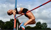 12 September 2020; Lara O'Byrne of Donore Harriers, Dublin, competing in the High Jump event of the Senior Women's Heptathlon  during day one of the Irish Life Health Combined Event Championships at Morton Stadium in Santry, Dublin. Photo by Sam Barnes/Sportsfile