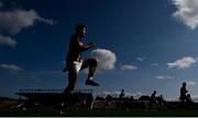 12 September 2020; Martin Gaffney of Dicksboro warms up prior to the Kilkenny County Senior Hurling Championship Semi-Final match between Dicksboro and O'Loughlin Gaels at UPMC Nowlan Park in Kilkenny. Photo by David Fitzgerald/Sportsfile