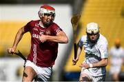 12 September 2020; Liam Moore of Dicksboro in action against Jordan Molloy of O'Loughlin Gaels during the Kilkenny County Senior Hurling Championship Semi-Final match between Dicksboro and O'Loughlin Gaels at UPMC Nowlan Park in Kilkenny. Photo by David Fitzgerald/Sportsfile