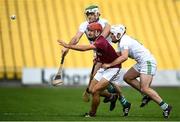 12 September 2020; Chris Kavanagh of Dicksboro in action against Jack Nolan and Paddy Deegan of O'Loughlin Gaels during the Kilkenny County Senior Hurling Championship Semi-Final match between Dicksboro and O'Loughlin Gaels at UPMC Nowlan Park in Kilkenny. Photo by David Fitzgerald/Sportsfile