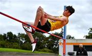 12 September 2020; Dylan Chambers of Bandon AC, Cork, competing in the High Jump event of the Junior Men's Decathlon during day one of the Irish Life Health Combined Event Championships at Morton Stadium in Santry, Dublin. Photo by Sam Barnes/Sportsfile