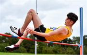 12 September 2020; Dylan Chambers of Bandon AC, Cork, competing in the High Jump event of the Junior Men's Decathlon during day one of the Irish Life Health Combined Event Championships at Morton Stadium in Santry, Dublin. Photo by Sam Barnes/Sportsfile