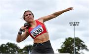 12 September 2020; Anna McCauley of City of Lisburn AC, Down, competing in the Shot Put event of the Junior Women's Heptathlon during day one of the Irish Life Health Combined Event Championships at Morton Stadium in Santry, Dublin. Photo by Sam Barnes/Sportsfile