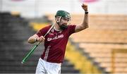 12 September 2020; Shane Stapleton of Dicksboro celebrates after scoring his side's second goal during the Kilkenny County Senior Hurling Championship Semi-Final match between Dicksboro and O'Loughlin Gaels at UPMC Nowlan Park in Kilkenny. Photo by David Fitzgerald/Sportsfile