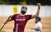 12 September 2020; Shane Stapleton of Dicksboro celebrates after scoring his side's second goal during the Kilkenny County Senior Hurling Championship Semi-Final match between Dicksboro and O'Loughlin Gaels at UPMC Nowlan Park in Kilkenny. Photo by David Fitzgerald/Sportsfile
