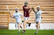 12 September 2020; Shane Stapleton of Dicksboro shoots to score his side's second goal during the Kilkenny County Senior Hurling Championship Semi-Final match between Dicksboro and O'Loughlin Gaels at UPMC Nowlan Park in Kilkenny. Photo by David Fitzgerald/Sportsfile