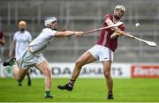 12 September 2020; Shane Stapleton of Dicksboro in action against Huw Lawlor of O'Loughlin Gaels during the Kilkenny County Senior Hurling Championship Semi-Final match between Dicksboro and O'Loughlin Gaels at UPMC Nowlan Park in Kilkenny. Photo by David Fitzgerald/Sportsfile