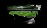 12 September 2020; A general view of the Aviva Stadium prior to the Guinness PRO14 Final match between Leinster and Ulster in Dublin. Photo by Brendan Moran/Sportsfile