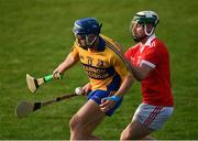 12 September 2020; Barry Corry of Sixmilebridge in action against Conor O'Halloran of Eire Óg during the Clare County Senior Hurling Championship Semi-Final match between Sixmilebridge and Eire Óg at Cusack Park in Ennis, Clare. Photo by Ray McManus/Sportsfile