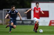 12 September 2020; Lee Desmond of St Patrick's Athletic in action against David Cawley of Sligo Rovers during the SSE Airtricity League Premier Division match between St. Patrick's Athletic and Sligo Rovers at Richmond Park in Dublin. Photo by Ben McShane/Sportsfile