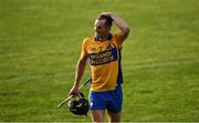12 September 2020; Shane Golden of Sixmilebridge after being issued with a red card, second yellow, near the end of the Clare County Senior Hurling Championship Semi-Final match between Sixmilebridge and Eire Óg at Cusack Park in Ennis, Clare. Photo by Ray McManus/Sportsfile