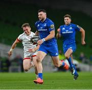 12 September 2020; Robbie Henshaw of Leinster on his way to scoring his side's second try during the Guinness PRO14 Final match between Leinster and Ulster at the Aviva Stadium in Dublin. Photo by Ramsey Cardy/Sportsfile