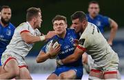 12 September 2020; Garry Ringrose of Leinster is tackled by Michael Lowry, left, and Sean Reidy during the Guinness PRO14 Final match between Leinster and Ulster at the Aviva Stadium in Dublin. Photo by Brendan Moran/Sportsfile