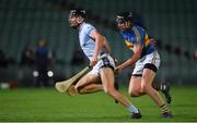 12 September 2020; Conor Boylan of Na Piarsaigh in action against Diarmaid Byrnes of Patrickswell during the Limerick County Senior Hurling Championship Semi-Final match between Patrickswell and Na Piarsaigh at LIT Gaelic Grounds in Limerick. Photo by Diarmuid Greene/Sportsfile