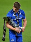 12 September 2020; Garry Ringrose of Leinster with the PRO14 trophy after the Guinness PRO14 Final match between Leinster and Ulster at the Aviva Stadium in Dublin. Photo by Brendan Moran/Sportsfile