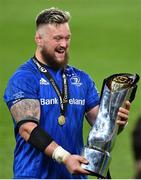 12 September 2020; Andrew Porter of Leinster with the PRO14 trophy after the Guinness PRO14 Final match between Leinster and Ulster at the Aviva Stadium in Dublin. Photo by Brendan Moran/Sportsfile