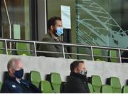 12 September 2020; Ireland head coach Andy Farrell in attendance during the Guinness PRO14 Final match between Leinster and Ulster at the Aviva Stadium in Dublin. Photo by Brendan Moran/Sportsfile