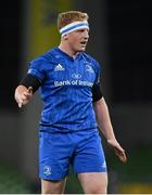 12 September 2020; James Tracy of Leinster during the Guinness PRO14 Final match between Leinster and Ulster at the Aviva Stadium in Dublin. Photo by Brendan Moran/Sportsfile