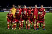 15 November 2019; The Montenegro team before the Under-17 UEFA European Championship Qualifier match between Republic of Ireland and Montenegro at Turner's Cross in Cork. Photo by Piaras Ó Mídheach/Sportsfile