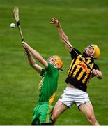 13 September 2020; Niall Donovan of O'Callaghan's Mills in action against Morgan Garry of Ballyea during the Clare County Senior Hurling Championship Semi-Final match between Ballyea and O'Callaghan's Mills at Cusack Park in Ennis, Clare. Photo by Ray McManus/Sportsfile