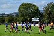 13 September 2020; Rachel Saffey of Wicklow makes a break during the Bryan Murphy Southeast Women's Cup match between Gorey and Wicklow at Gorey RFC in Gorey, Wexford. Photo by Ramsey Cardy/Sportsfile