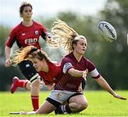 13 September 2020; Catherine Dempsey of Tullow during the Bryan Murphy Southeast Women's Cup match between Tullow and New Ross at Gorey RFC in Gorey, Wexford. Photo by Ramsey Cardy/Sportsfile