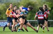 13 September 2020; Fleur Moran of Gorey is tackled by Vicky Rice of Wicklow during the Bryan Murphy Southeast Women's Cup match between Gorey and Wicklow at Gorey RFC in Gorey, Wexford. Photo by Ramsey Cardy/Sportsfile