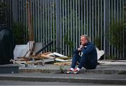 13 September 2020; Finn Harps manager Ollie Horgan watches on from the terrace prior to the SSE Airtricity League Premier Division match between Finn Harps and Derry City at Finn Park in Ballybofey, Donegal. Photo by Stephen McCarthy/Sportsfile