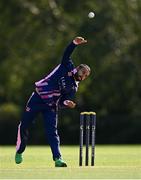 13 September 2020; Simi Singh of YMCA delivers during the All-Ireland T20 Semi-Final match between YMCA and Cork County at Pembroke Cricket Club in Dublin. Photo by Sam Barnes/Sportsfile