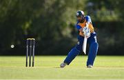 13 September 2020; Nabeel Anjum of Cork County plays a shot during the All-Ireland T20 Semi-Final match between YMCA and Cork County at Pembroke Cricket Club in Dublin. Photo by Sam Barnes/Sportsfile