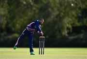 13 September 2020; Simi Singh of YMCA delivers during the All-Ireland T20 Semi-Final match between YMCA and Cork County at Pembroke Cricket Club in Dublin. Photo by Sam Barnes/Sportsfile