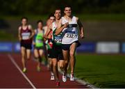 13 September 2020; Louis O loughlin of Donore Harriers, Dublin, leads the field on his way to winning the Junior Men's 800m during day two of the Irish Life Health National Junior Track and Field Championships at Morton Stadium in Santry, Dublin. Photo by Ben McShane/Sportsfile