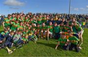 13 September 2020; The Dunloy team celebrate with the cup after the Antrim County Senior Hurling Championship Final match between Dunloy Cuchullains and Loughgiel Shamrocks at Páirc Mhic Uilín in Ballycastle, Antrim. Photo by Brendan Moran/Sportsfile