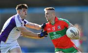 13 September 2020; Paddy Small of Ballymun Kickhams in action against Cillian O'Shea of Kilmacud Crokes during the Dublin County Senior Football Championship Semi-Final match between Ballymun Kickhams and Kilmacud Crokes at Parnell Park in Dublin. Photo by Piaras Ó Mídheach/Sportsfile