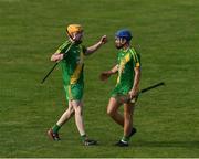 13 September 2020; Gerry Cooney, left, and Ciarán Cooney of O'Callaghan's Mills celebrate after the Clare County Senior Hurling Championship Semi-Final match between Ballyea and O'Callaghan's Mills at Cusack Park in Ennis, Clare. Photo by Ray McManus/Sportsfile