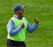 13 September 2020; O'Callaghan's Mills' selector Donal Cooney celebrates at the end of the Clare County Senior Hurling Championship Semi-Final match between Ballyea and O'Callaghan's Mills at Cusack Park in Ennis, Clare. Photo by Ray McManus/Sportsfile