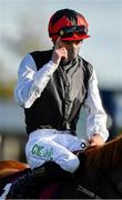 13 September 2020; Jockey Oisin Orr enters the winners enclosure after riding Search For A Song to victory in the Comer Group International Irish St Leger during day two of The Longines Irish Champions Weekend at The Curragh Racecourse in Kildare. Photo by Seb Daly/Sportsfile