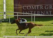 13 September 2020; Search For A Song, left, with Oisin Orr up, passes the post to win the Comer Group International Irish St Leger during day two of The Longines Irish Champions Weekend at The Curragh Racecourse in Kildare. Photo by Seb Daly/Sportsfile