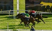 13 September 2020; Shark Two One, with Colin Keane up, edges Star Of Orion, with Ryan Moore up, by a nose to win the Tattersalls Ireland Super Auction Sale Stakes during day two of The Longines Irish Champions Weekend at The Curragh Racecourse in Kildare. Photo by Seb Daly/Sportsfile