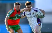 13 September 2020; Dara Mullin of Kilmacud Crokes is tackled by Carl Keeley of Ballymun Kickhams during the Dublin County Senior Football Championship Semi-Final match between Ballymun Kickhams and Kilmacud Crokes at Parnell Park in Dublin. Photo by Piaras Ó Mídheach/Sportsfile