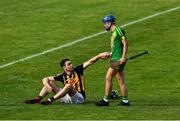 13 September 2020; Niall Deasy of Ballyea is consoled by Ciarán Cooney of O'Callaghan's Mills after the Clare County Senior Hurling Championship Semi-Final match between Ballyea and O'Callaghan's Mills at Cusack Park in Ennis, Clare. Photo by Ray McManus/Sportsfile