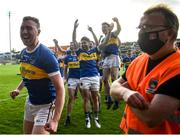 13 September 2020; Oisin Lappin of Maghery Seán MacDiarmada celebrates following the Armagh County Senior Football Championship Final match between Crossmaglen Rangers and Maghery Seán MacDiarmada at the Athletic Grounds in Armagh. Photo by David Fitzgerald/Sportsfile