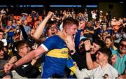 13 September 2020; Kevin Robinson of Maghery Seán MacDiarmada celebrates with supporters following the Armagh County Senior Football Championship Final match between Crossmaglen Rangers and Maghery Seán MacDiarmada at the Athletic Grounds in Armagh. Photo by David Fitzgerald/Sportsfile