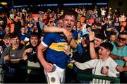 13 September 2020; Kevin Robinson of Maghery Seán MacDiarmada celebrates with supporters following the Armagh County Senior Football Championship Final match between Crossmaglen Rangers and Maghery Seán MacDiarmada at the Athletic Grounds in Armagh. Photo by David Fitzgerald/Sportsfile
