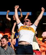 13 September 2020; Maghery Seán MacDiarmada supporters celebrate a score during the Armagh County Senior Football Championship Final match between Crossmaglen Rangers and Maghery Seán MacDiarmada at the Athletic Grounds in Armagh. Photo by David Fitzgerald/Sportsfile