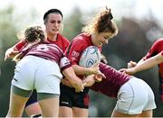 13 September 2020; Action during the Bryan Murphy Southeast Women's Cup match between Tullow and New Ross at Gorey RFC in Gorey, Wexford. Photo by Ramsey Cardy/Sportsfile
